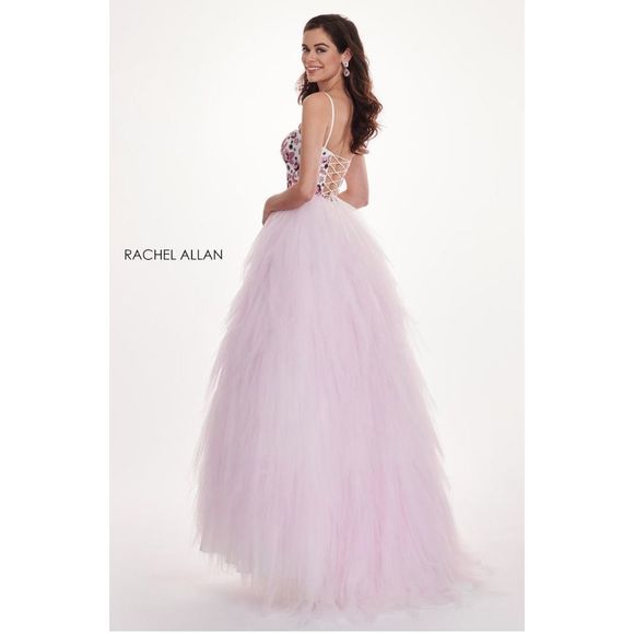 Pink Rachel Allan Size 14 Ball gown dress